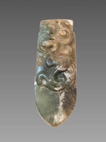 Ancient Hongshan Culture Rare Jade Carving Amulet