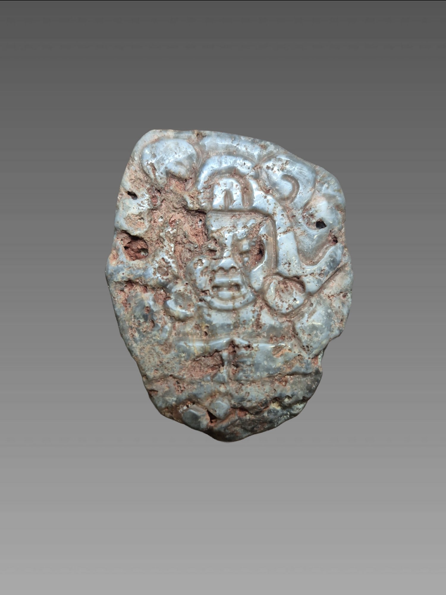 Pre-Columbian Mayan Jade Pectoral Pendant (1 of 6)