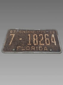Florida Vintage License Plate