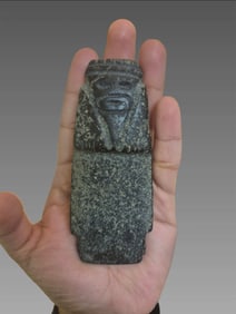 Pre-Columbian Stone Axe God Celt, Costa Rica