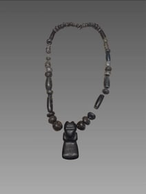 Pre-Columbian Quetzalcoatl Deity Necklace