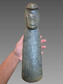 Ancient Ceremonial Jade Serpent Celt