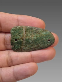 Pre-Columbian Jade Carved Pendant Ornament
