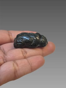 Pre-Columbian Jade Mayan Glyph Carving