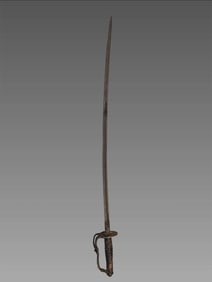 Antique Civil War Ames Model 1850 Foot Officer's Sword
