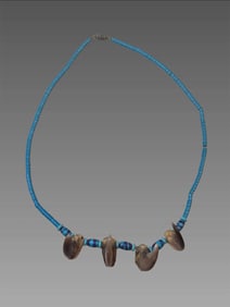 Native American Beaded Bear Claw Necklace