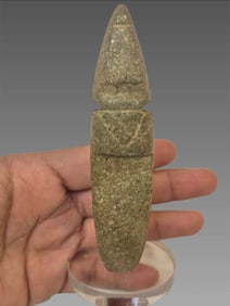 Pre-Columbian Grooved Stone Avian Axe, Costa Rica