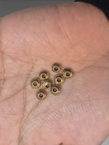 Pre-Columbian Tumbaga Spacer Beads, Tairona