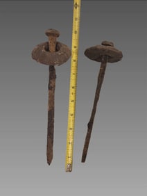Nautical Salvage Hand Forged Iron Nails
