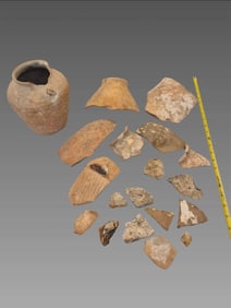 Native American Shipwreck Salvage Pottery, Atlantic Ocean