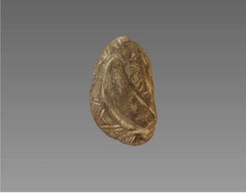 Pre-Columbian Taino Snake Effigy Figure Seal Stamp