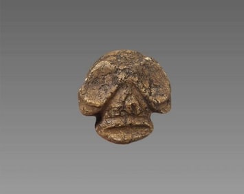 Pre-Columbian Taino Carved Anthropic Bone Figure