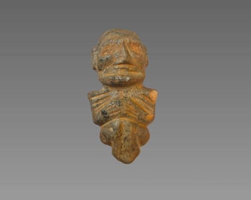 Pre-Columbian Taíno Stone Anthropomorphic Figure