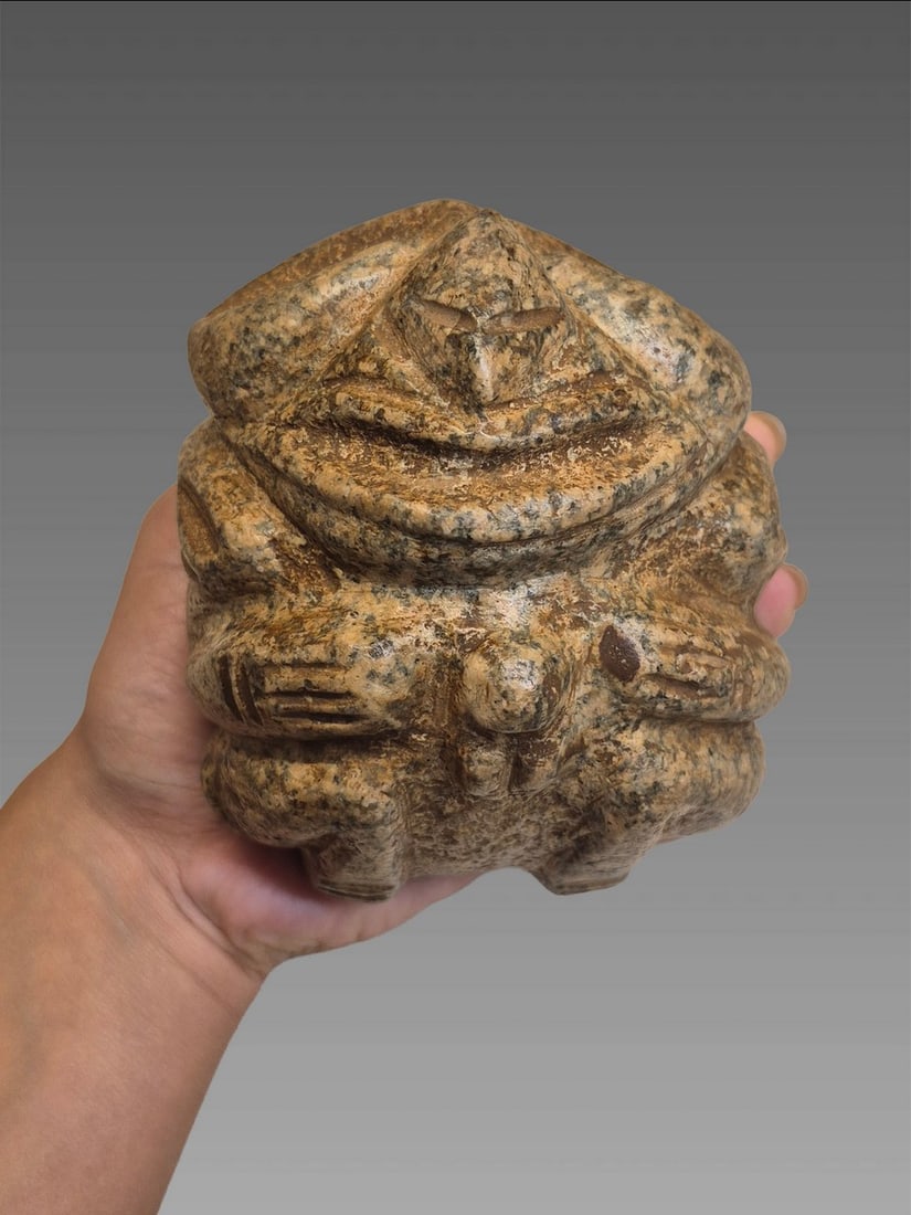 Pre-Columbian Taino Carved Stone Zemi Figure (1 of 6)