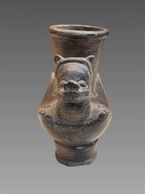 Pre-Columbian Style Zoomorphic Pottery Vessel