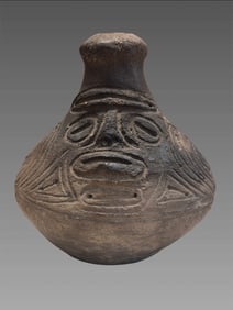 Pre-Columbian Taíno Pottery Potiza Anthropomorphic Jug