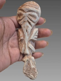 Pre-Columbian Taino Atabey Figure Vomit Stick
