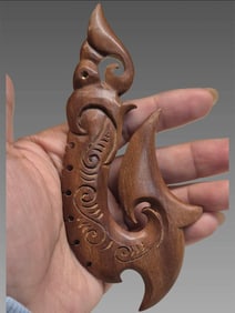 Antique Maori Carved Fish Hook