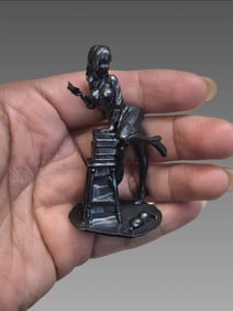 Antique Erotic Bronze Nude Women Miniature Sculpture