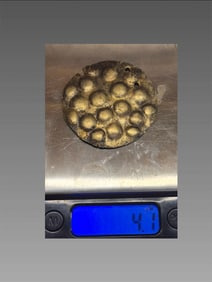 Pre-Columbian Chimu Gold Disk Pendant, 4.1g