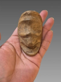 Pre-Columbian Taíno Carved Stone Face