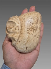 Pre-Columbian Taíno Carved Effigy Face Zemi Idol Figure