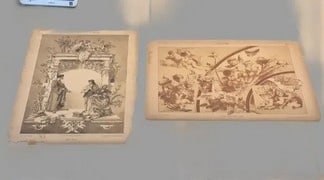 Antique Religious Lithographs – Cherubs & Biblical Scenes