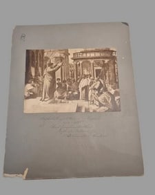Antique Lithograp Raphael’s School Of Athens, ca. 1800s