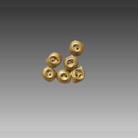 Pre-Columbian Mayan Gold Spacer Beads