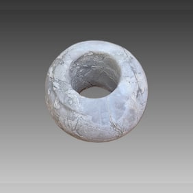 Pre-Columbian Calcified Jade Mace, Costa Rica