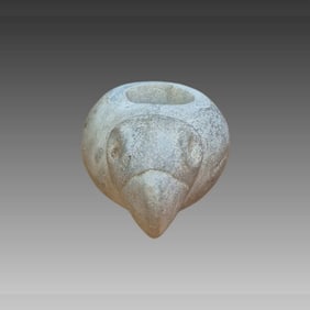 Pre-Columbian Ceremonial Avian Jade Mace, Costa Rica