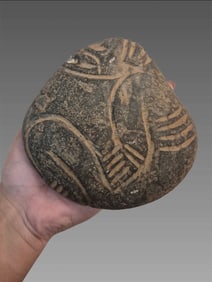 Pre-Columbian Taino Carved Stone Figure