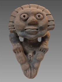 Pre-Columbian Taino Ceramic Sun God