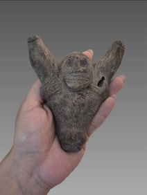 Pre-Columbian Taino Ceramic Zemi Figure