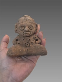 Pre-Columbian Taino Ceramic Mother Earth Goddess Figure