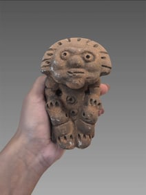 Pre-Columbian Taino Ceramic Sun God