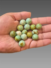 Antique Turquoise Round Beads