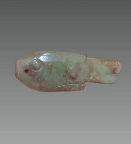 Pre-Columbian Jade Fish Pendant