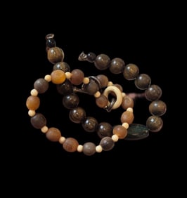 Antique Horn and Rosewood Bracelet Set, Handmade