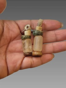 Pre-Columbian Mayan Jade and Quartz Assemblage