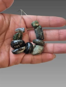 Pre-Columbian Assorted Mayan Jade Beads