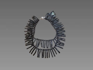 Natural Black Branch Coral Necklace, Designed by Detra Kay