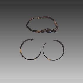 Native American Elk Teeth and Copper Beads