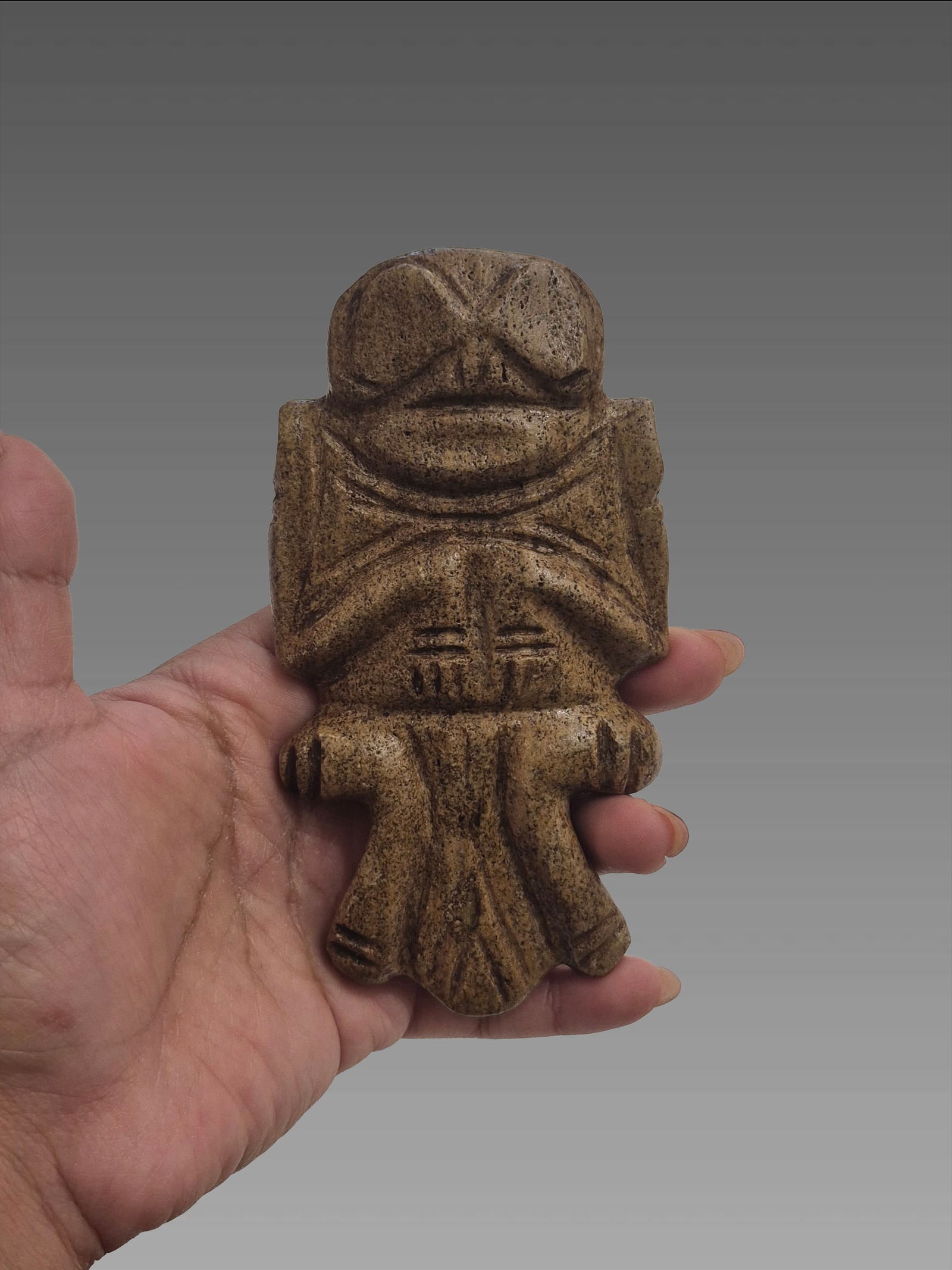Pre-Columbian Taino Anthropic Standing Figure (1 of 5)