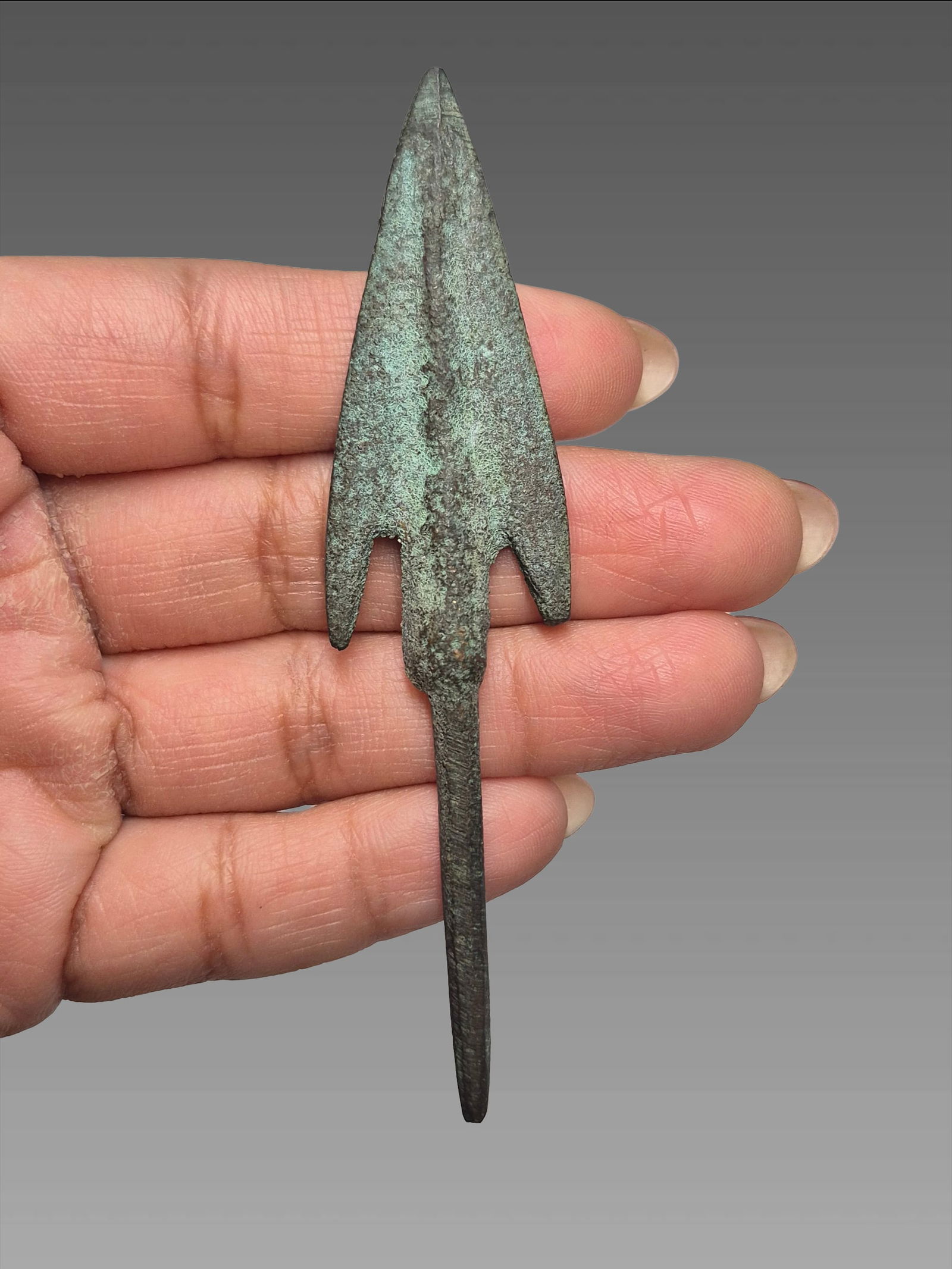 Ancient Roman Longshot Bronze Arrowhead (1 of 5)