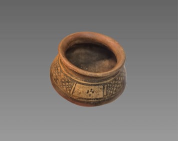 Pre-Columbian Polychrome Globular Pot
