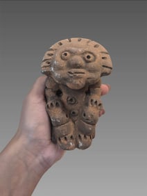 Pre-Columbian Taino Ceramic Sun God