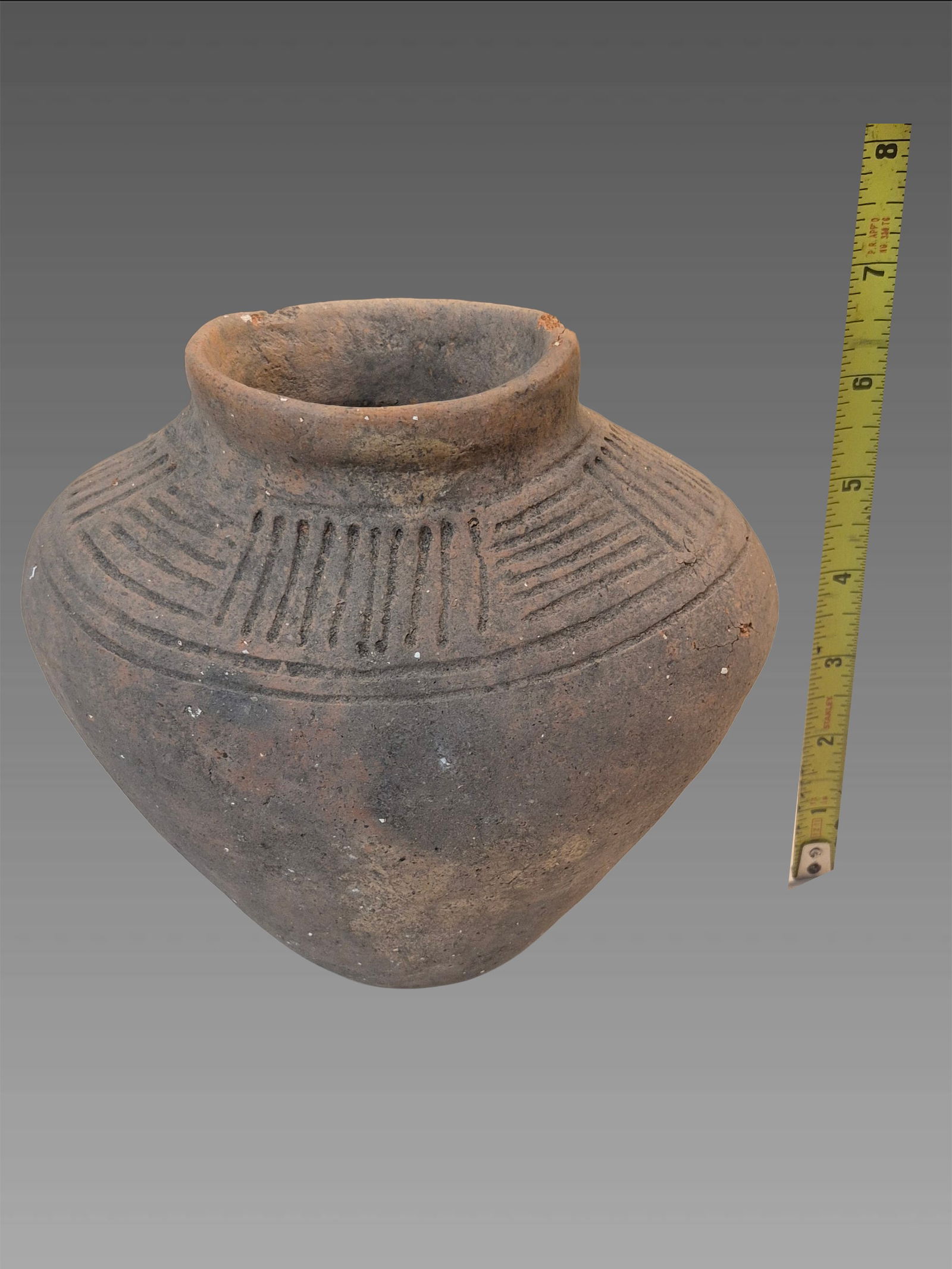 Pre-Columbian Taino Globular Ceramic Pottery Vessel (1 of 6)