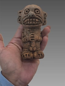 Pre-Columbian Taino Ceramic Zemi God Statue