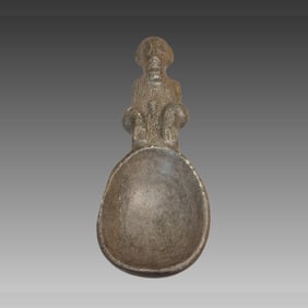 Pre-Columbian Taino Choba Carved Spoon